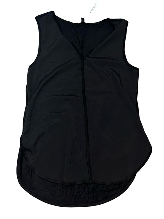 Banana Republic Tops - Banana Republic Black Sleeveless V-Neck Rounded Hem Top
